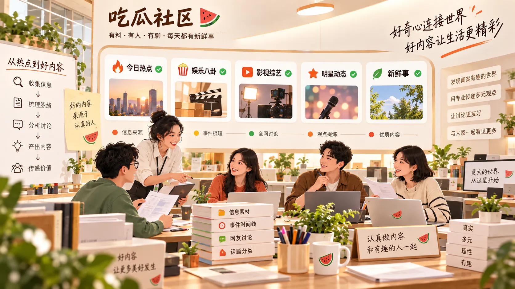 吃瓜热点内容编辑与社区团队